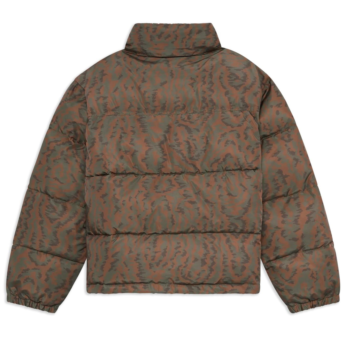 Drôle De Monsieur Slogan Moiré Puffer Donker Groen