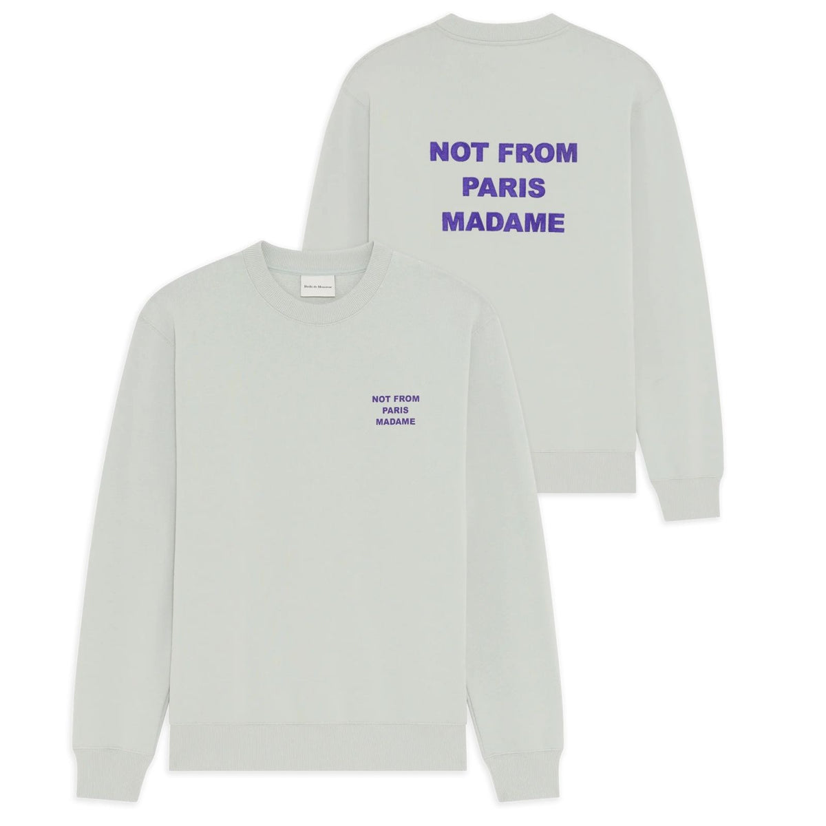 Drôle De Monsieur Slogan Sweater Grijs