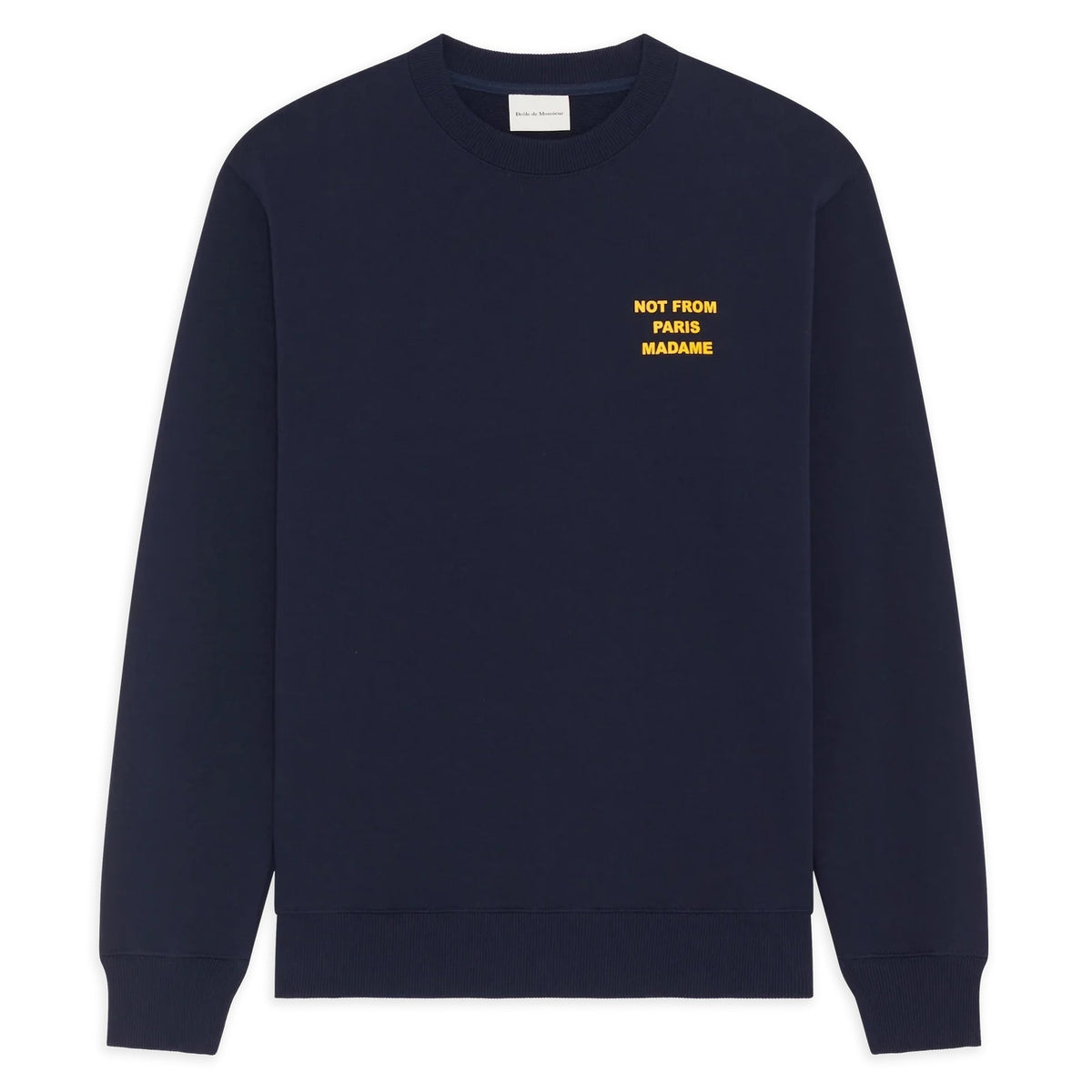 Drôle De Monsieur Slogan Sweater Navy