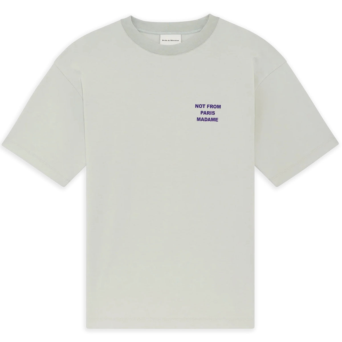 Drôle De Monsieur Slogan T-shirt Grijs