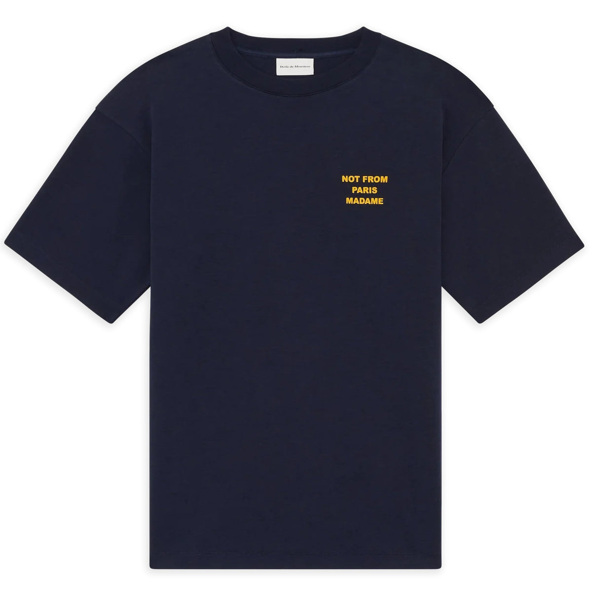 Drôle De Monsieur Slogan T-shirt Navy