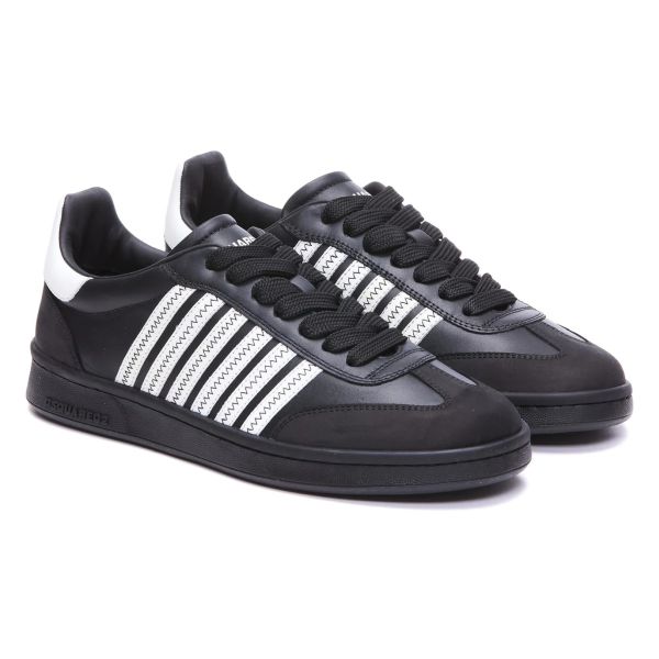 Dsquared2 Striped Sneaker Zwart/Wit