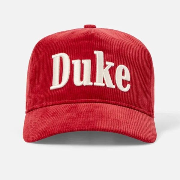 Duke + Dexter Duke Corduroy Cap Rood