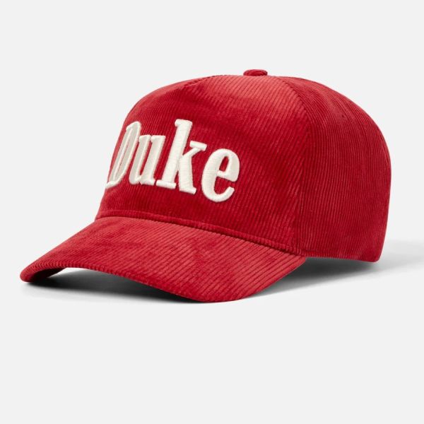 Duke + Dexter Duke Corduroy Cap Rood