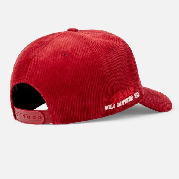 Duke + Dexter Duke Corduroy Cap Rood