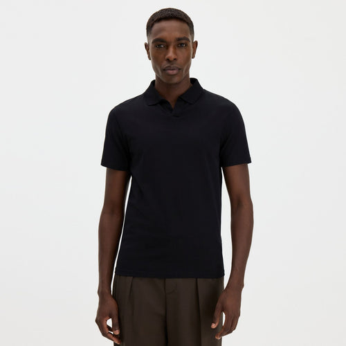Filippa K Stretch Cotton Polo Zwart