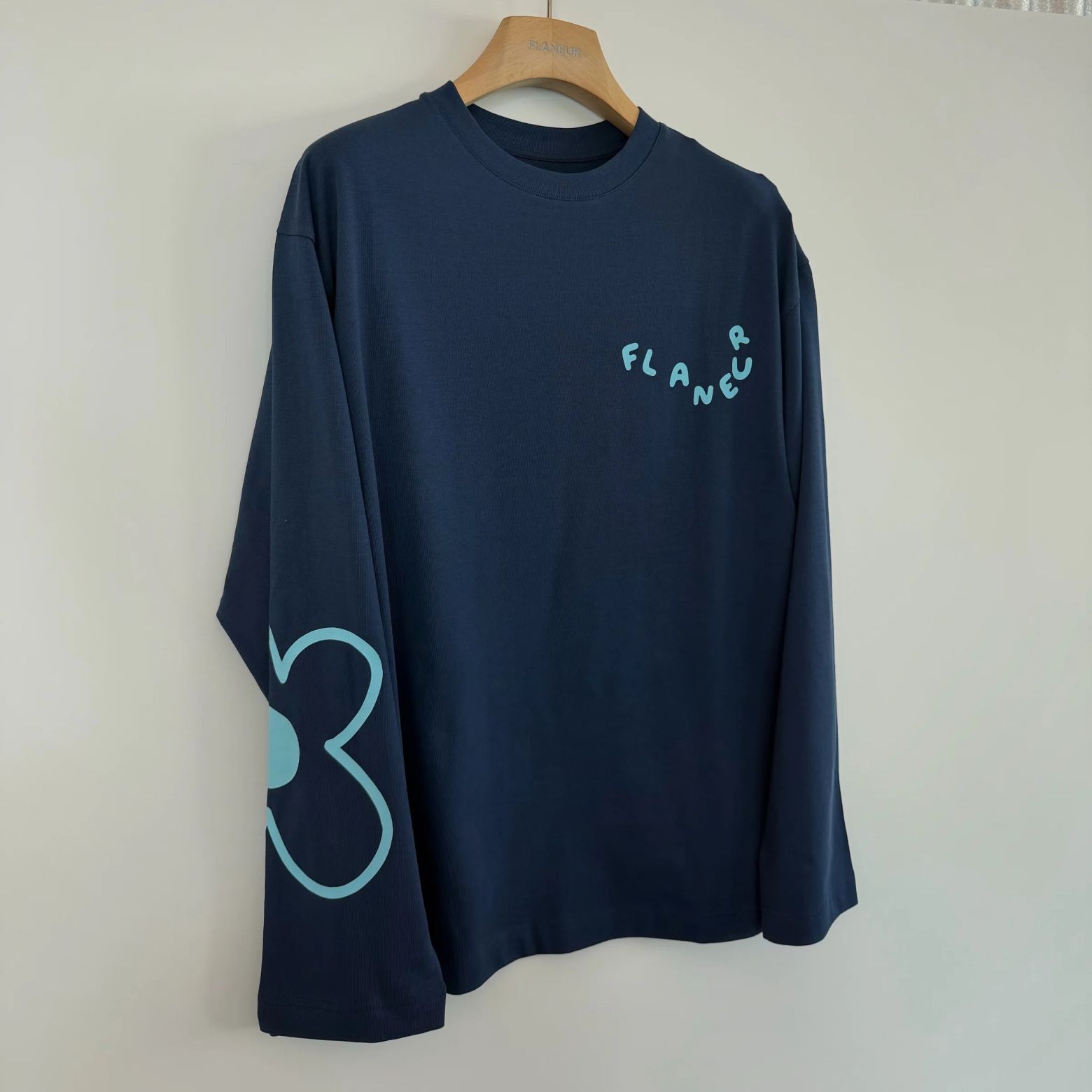 Flâneur Blossom Longsleeve T-shirt Navy