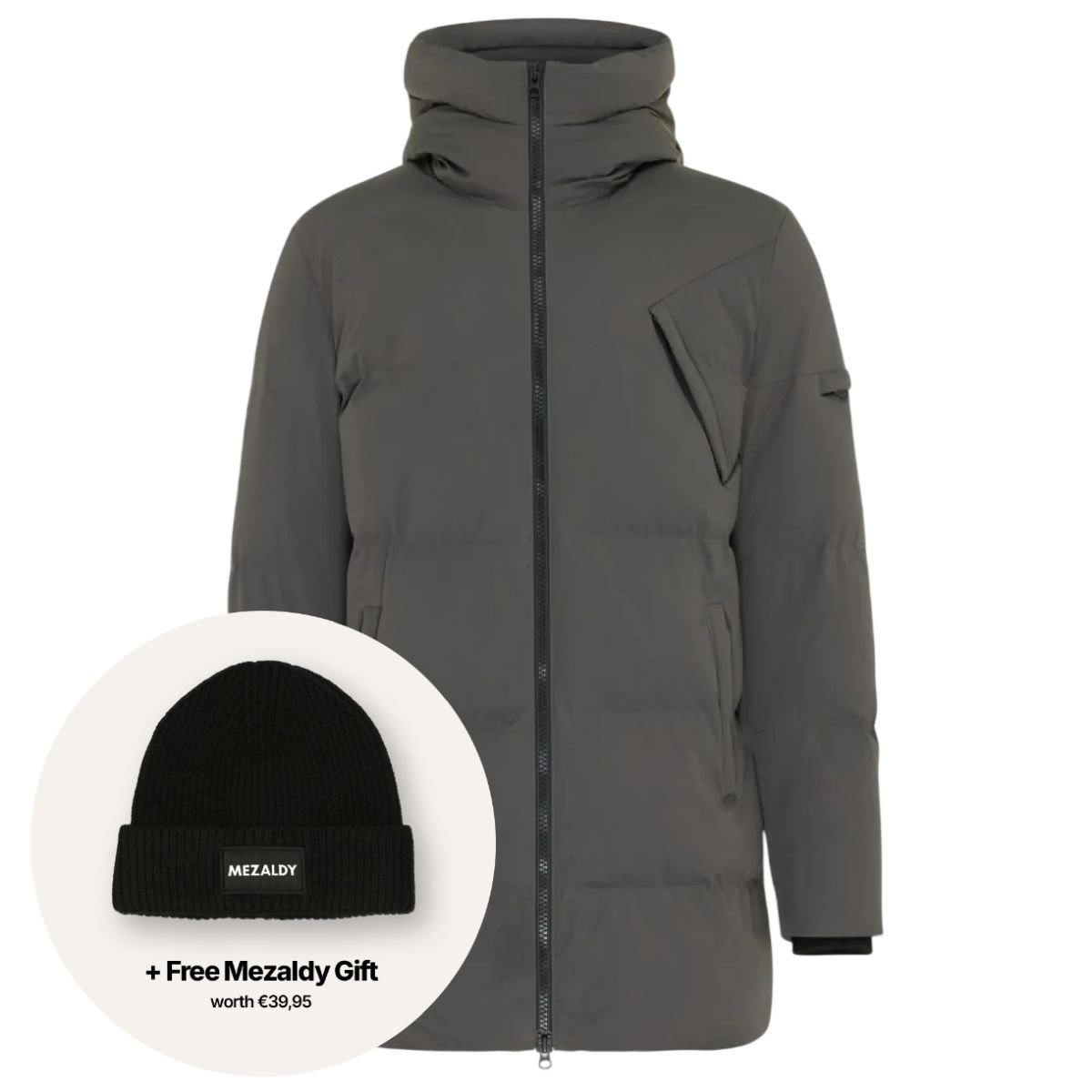 Genti Chris Parka Antraciet