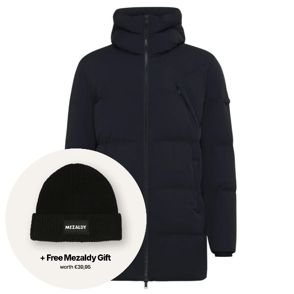 Genti Chris Parka Zwart