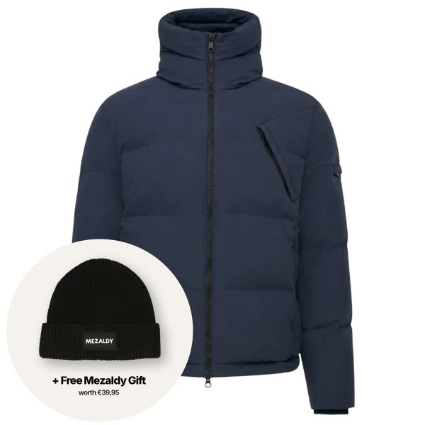 Genti Cross Puffer Navy
