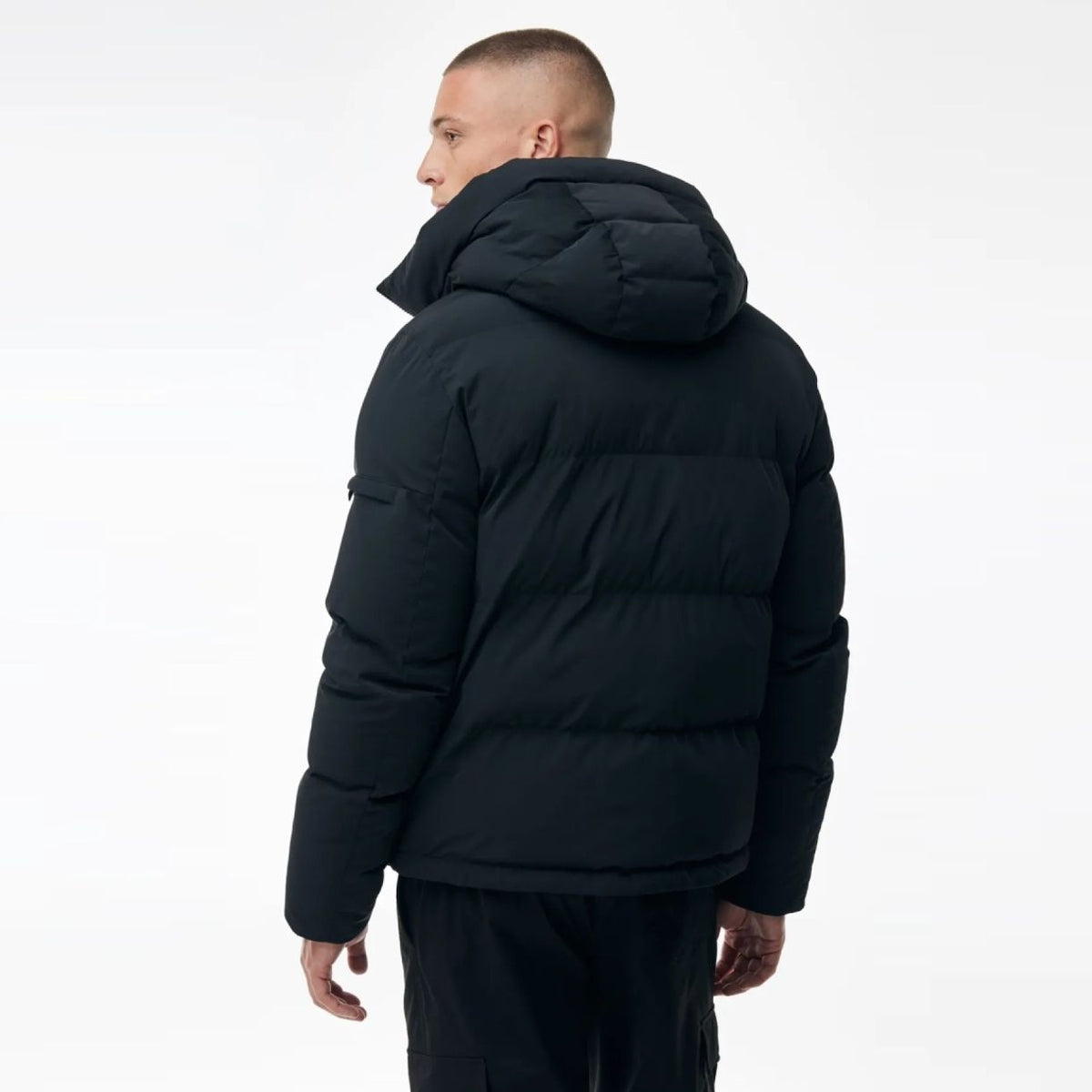 Genti Cross Puffer Zwart