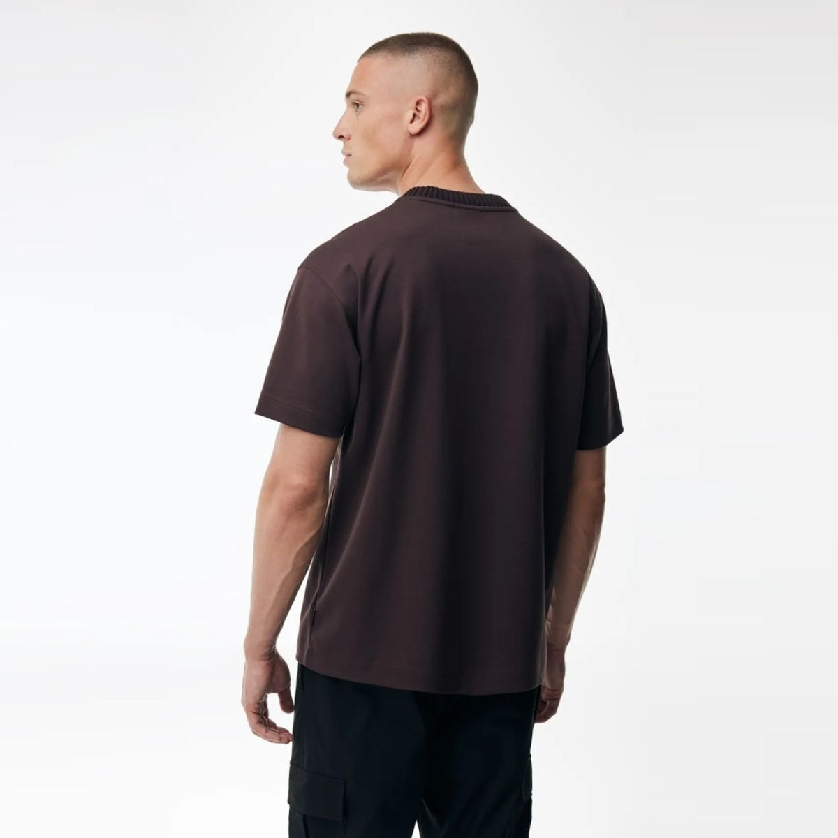 Genti Embroidered Logo T-shirt Bordeaux