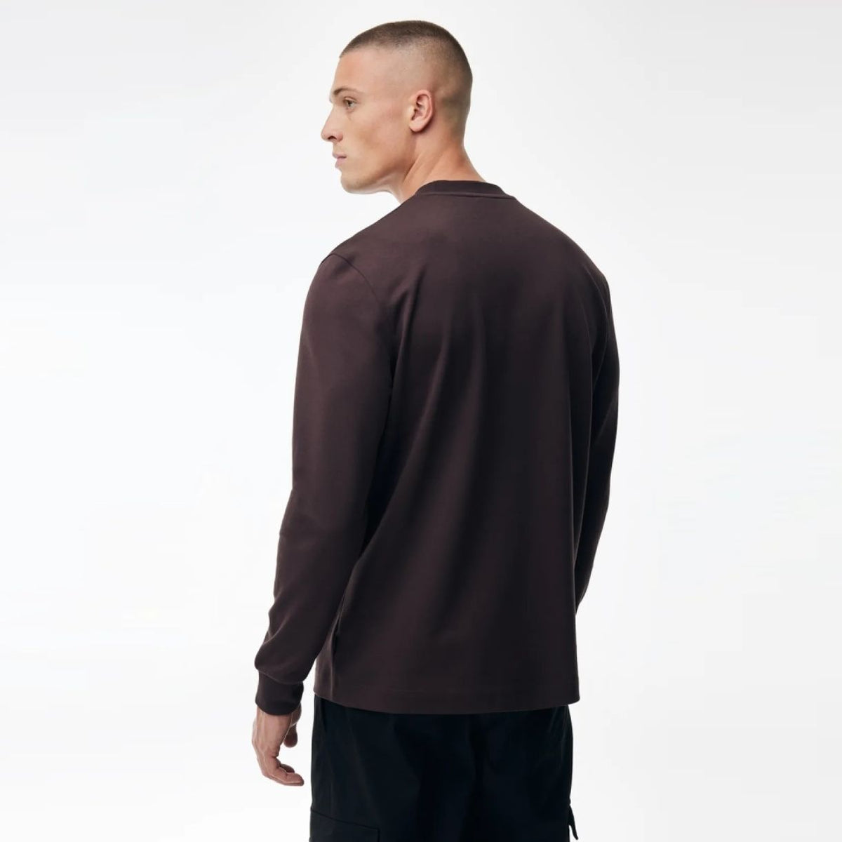 Genti Logo Longsleeve T-shirt Bordeaux