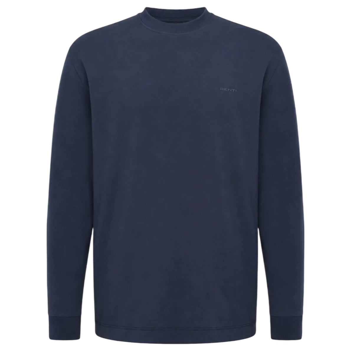 Genti Logo Longsleeve T-shirt Donker Blauw