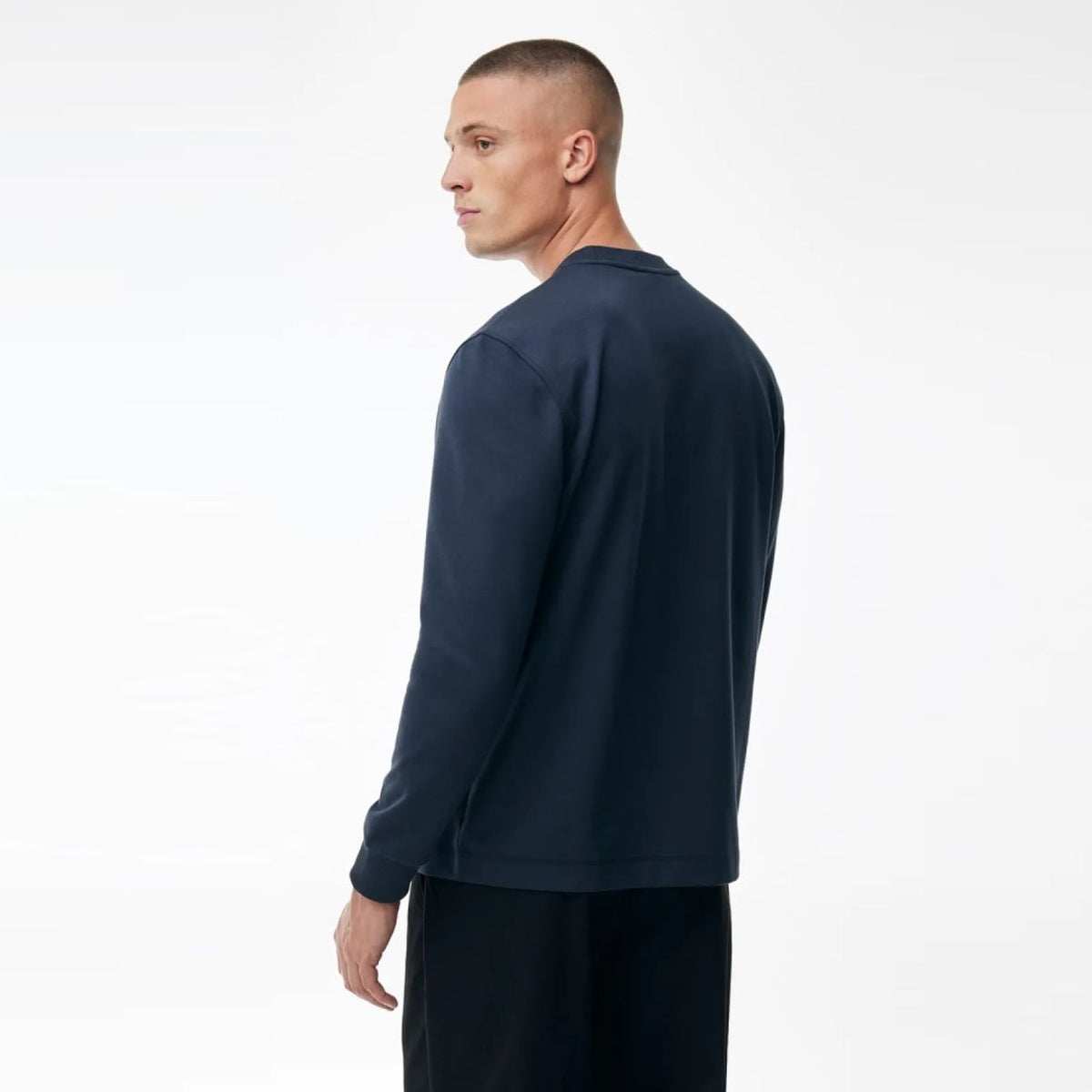 Genti Logo Longsleeve T-shirt Donker Blauw
