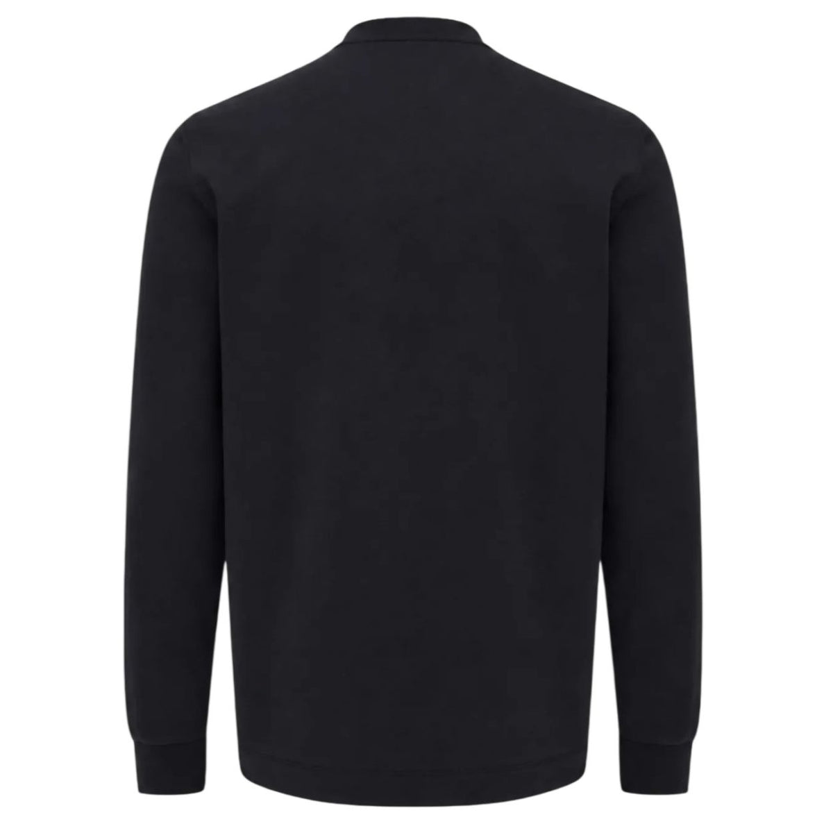 Genti Logo Longsleeve T-shirt Zwart
