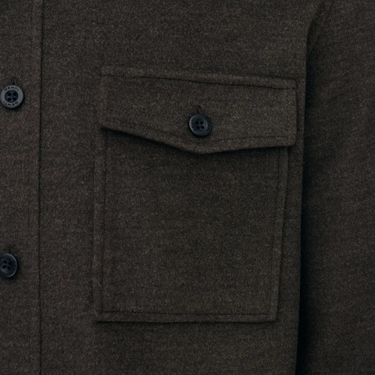 Genti Midtown Overshirt Bruin