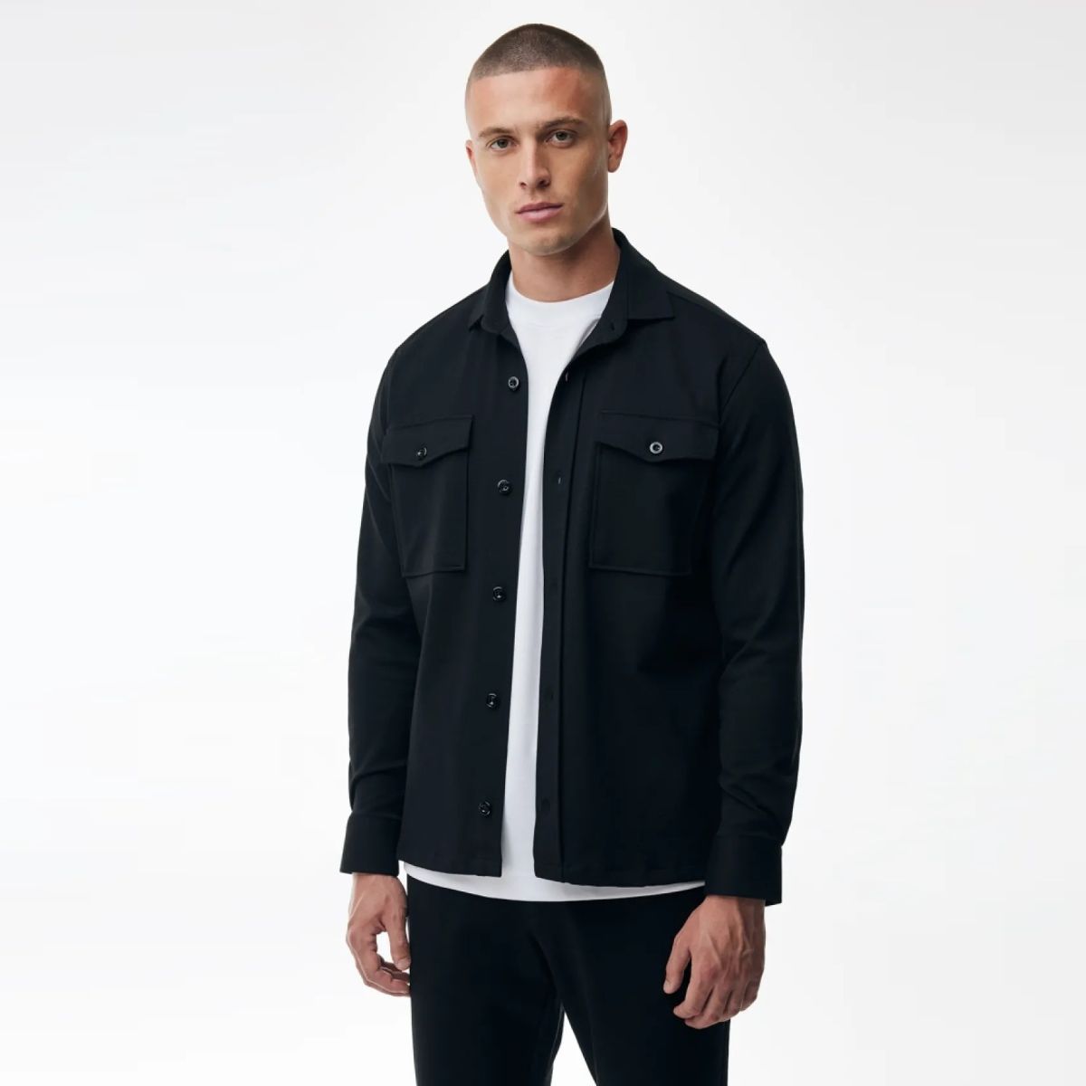 Genti Midtown Overshirt Zwart
