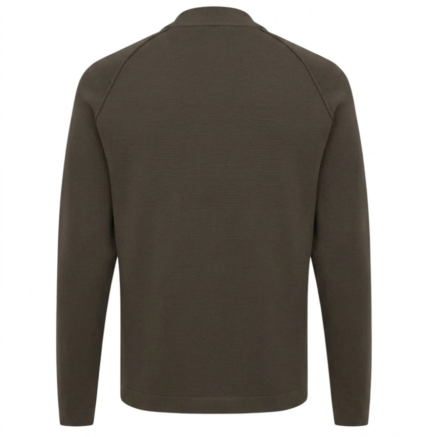 Genti Turtle Sweater Donker Groen