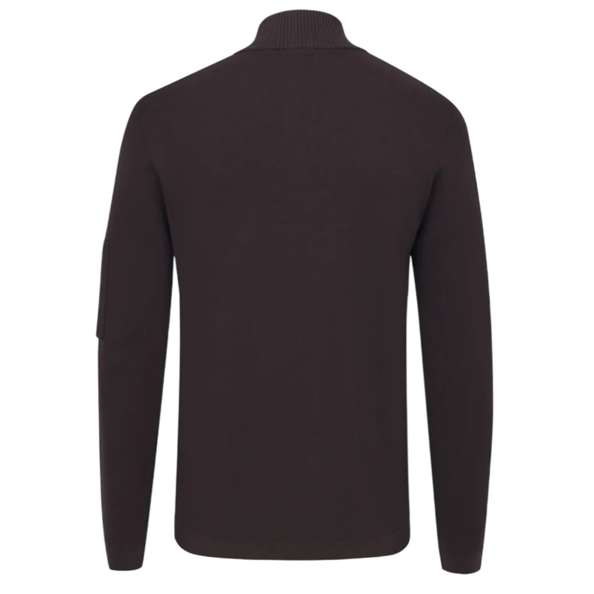Genti Turtle Zip Sweater Bordeaux