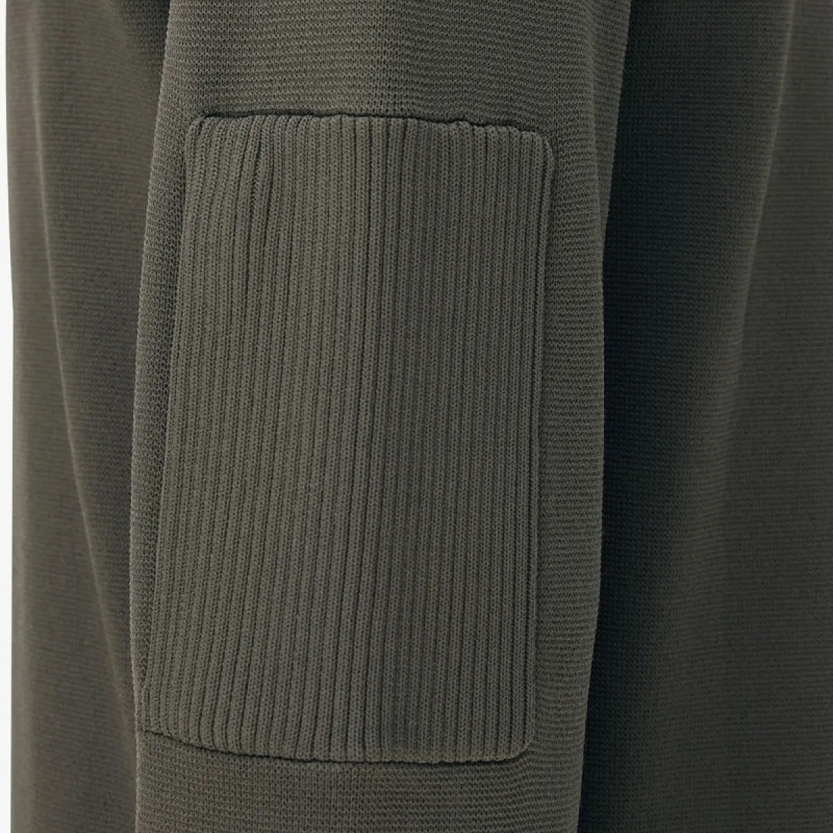 Genti Turtle Zip Sweater Donker Groen