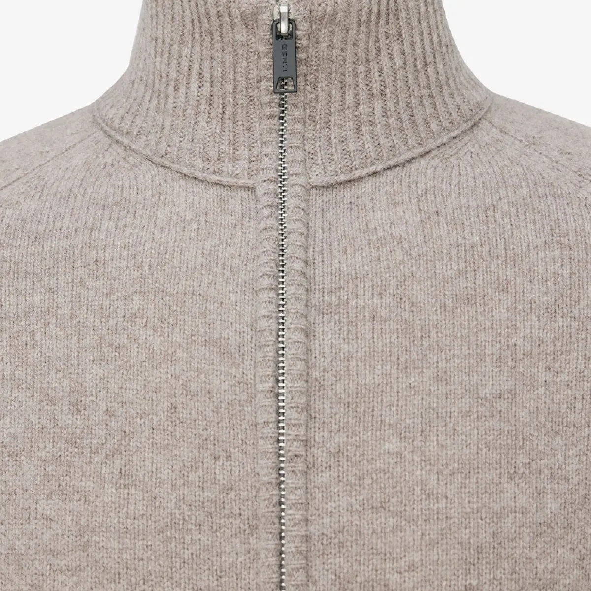 Genti Turtle Zip Vest Bruin
