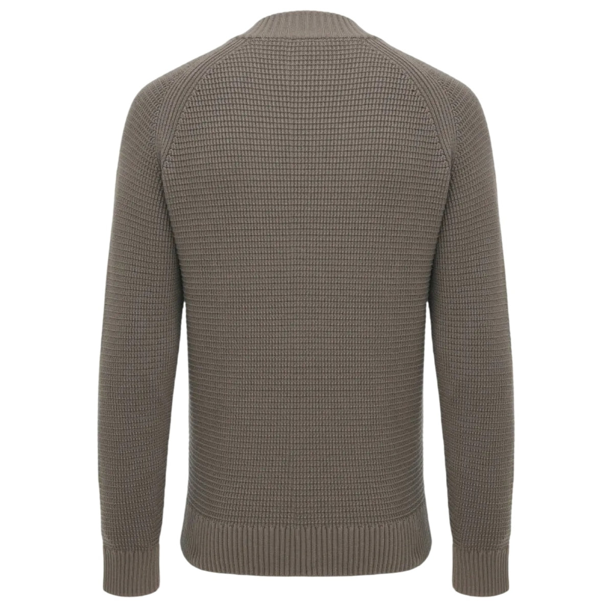 Genti Waffle Turtle Sweater Bruin
