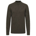 Gentiluomo Cable Sleeve Turtle Sweater Bruin