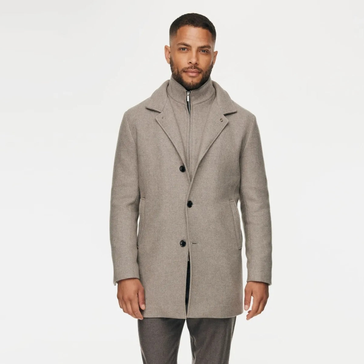 Gentiluomo Maurizio Mantel Jas Beige