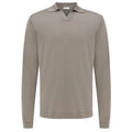 Gentiluomo No Buttons Longsleeve Polo Bruin