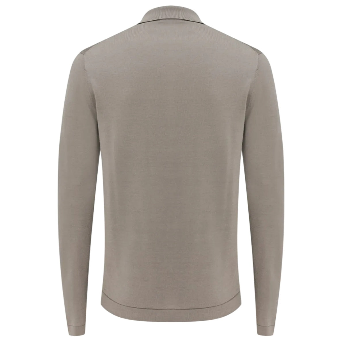 Gentiluomo No Buttons Longsleeve Polo Bruin
