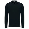 Gentiluomo No Buttons Longsleeve Polo Navy
