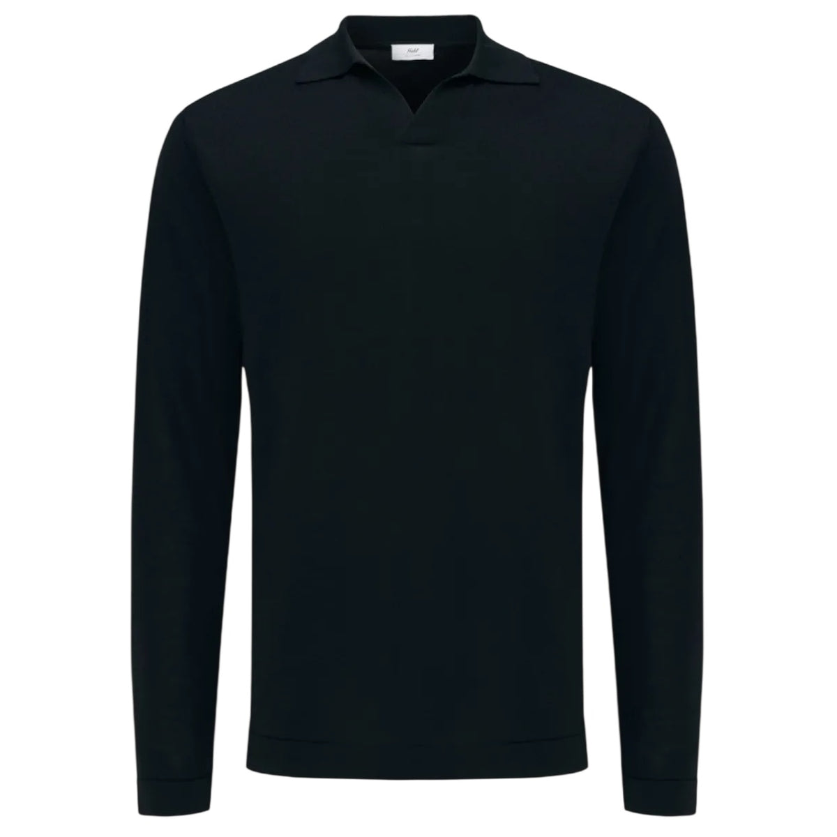 Gentiluomo No Buttons Longsleeve Polo Navy