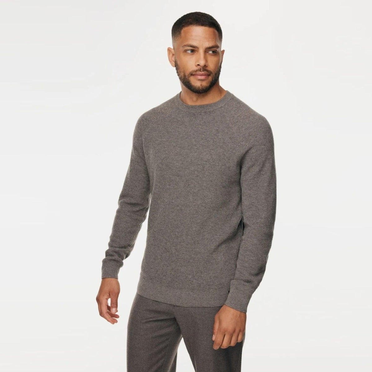 Gentiluomo Wool Blend Knitted Sweater Bruin