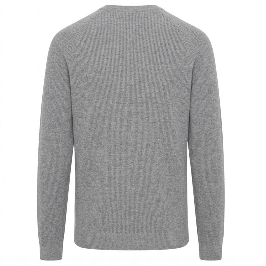 Gentiluomo Wool Blend Knitted Sweater Grijs