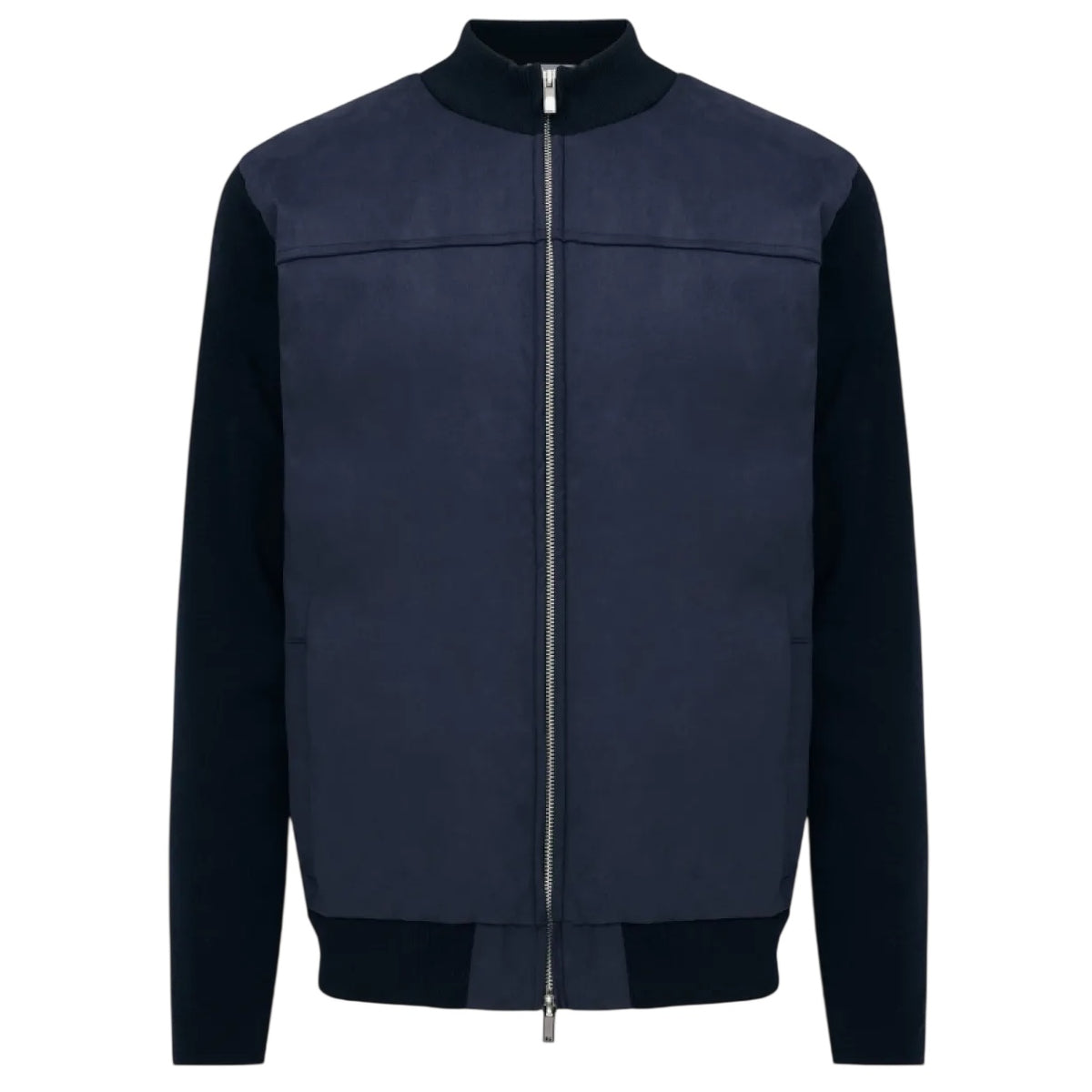 Gentiluomo Wool Zip Jack Navy