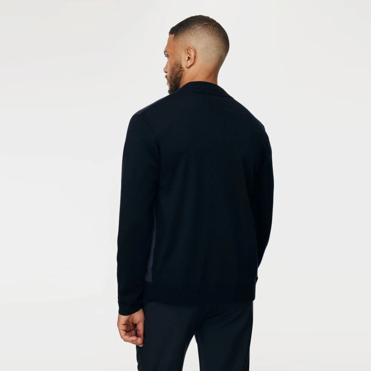 Gentiluomo Wool Zip Jack Navy