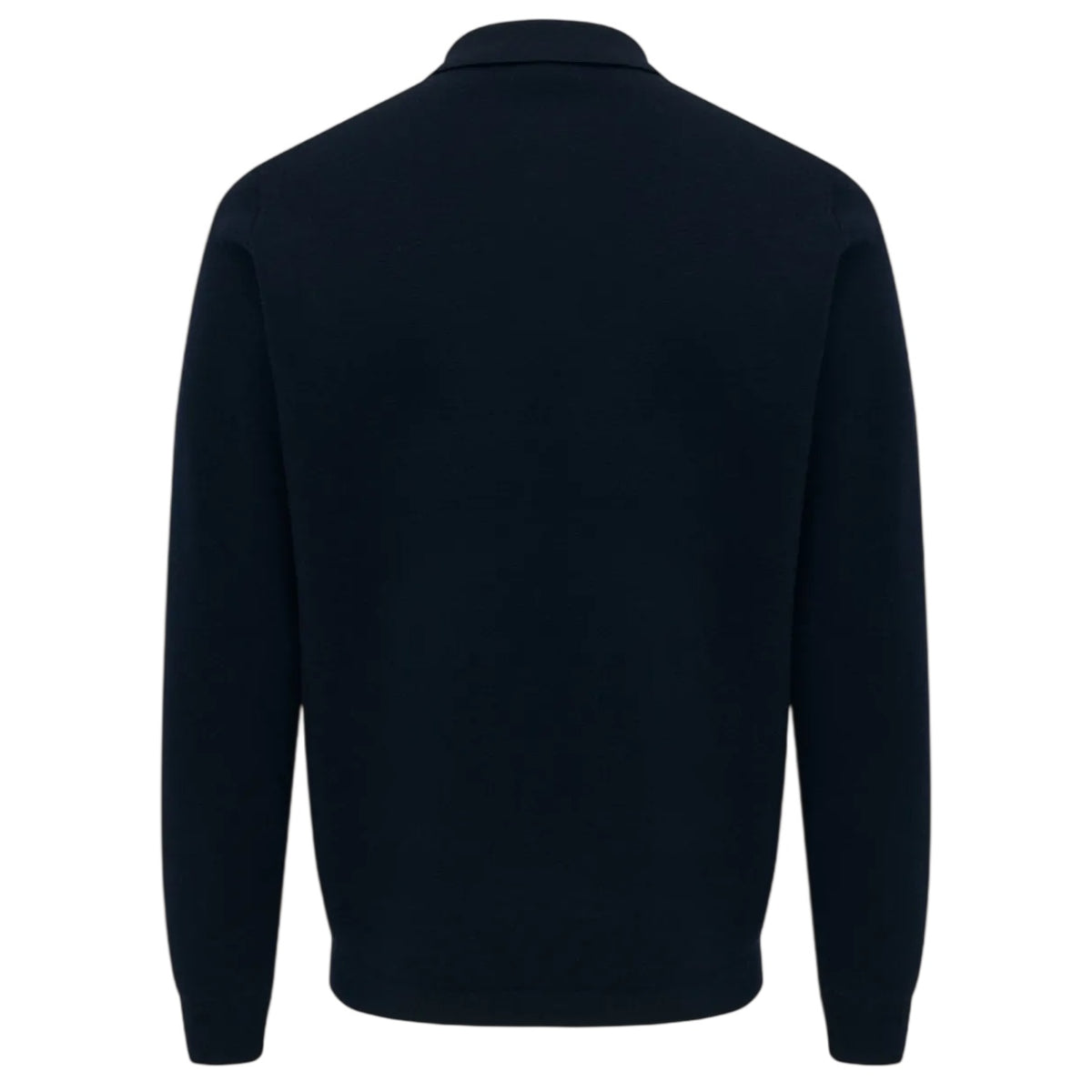 Gentiluomo Zip Longsleeve Polo Navy