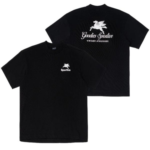 Goodies Sportive Pegasus T-shirt Zwart