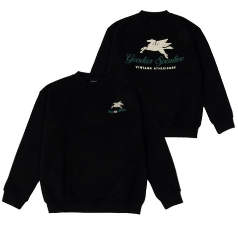 Goodies Sportive Pegasus Sweater Zwart