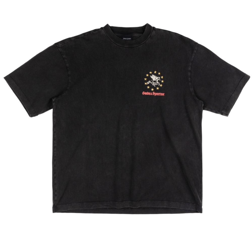 Goodies Sportive Pegasus Union T-shirt Zwart