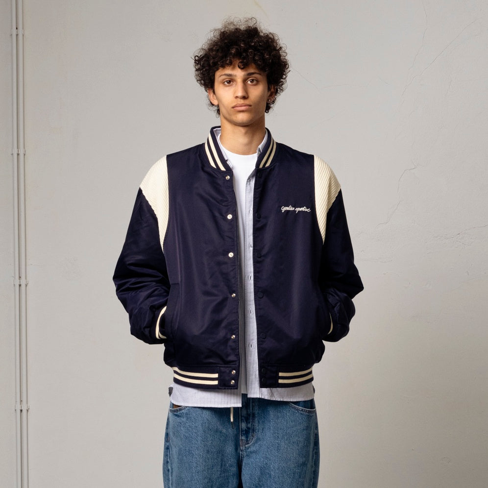 Goodies Sportive Quartier Parisien Bomber Jas Navy