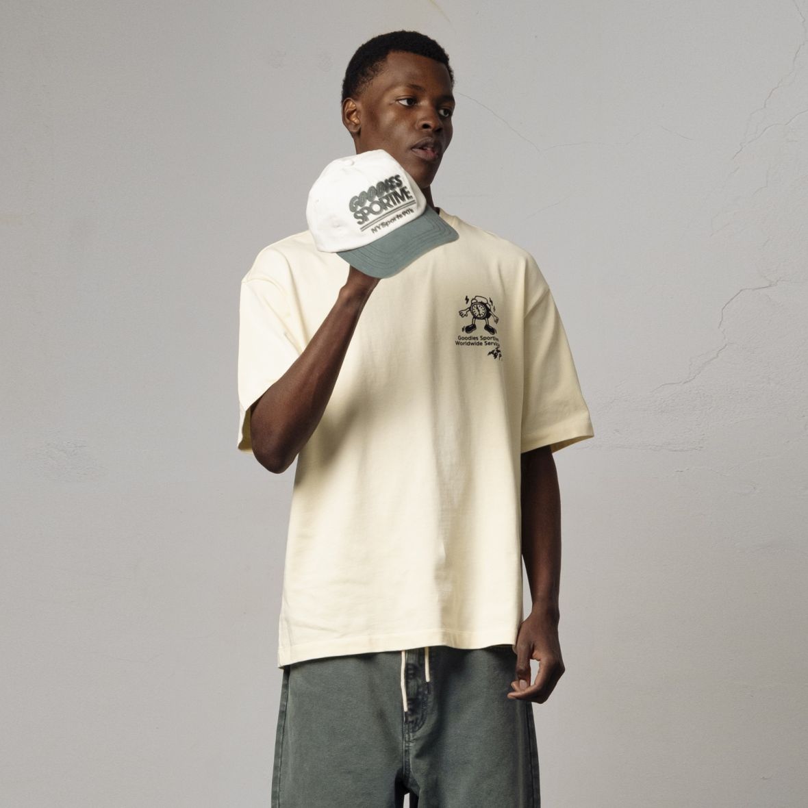 Goodies Sportive Silent Pressure T-shirt Off White