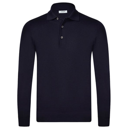 Gran Sasso Tennis Polo Sweater Navy