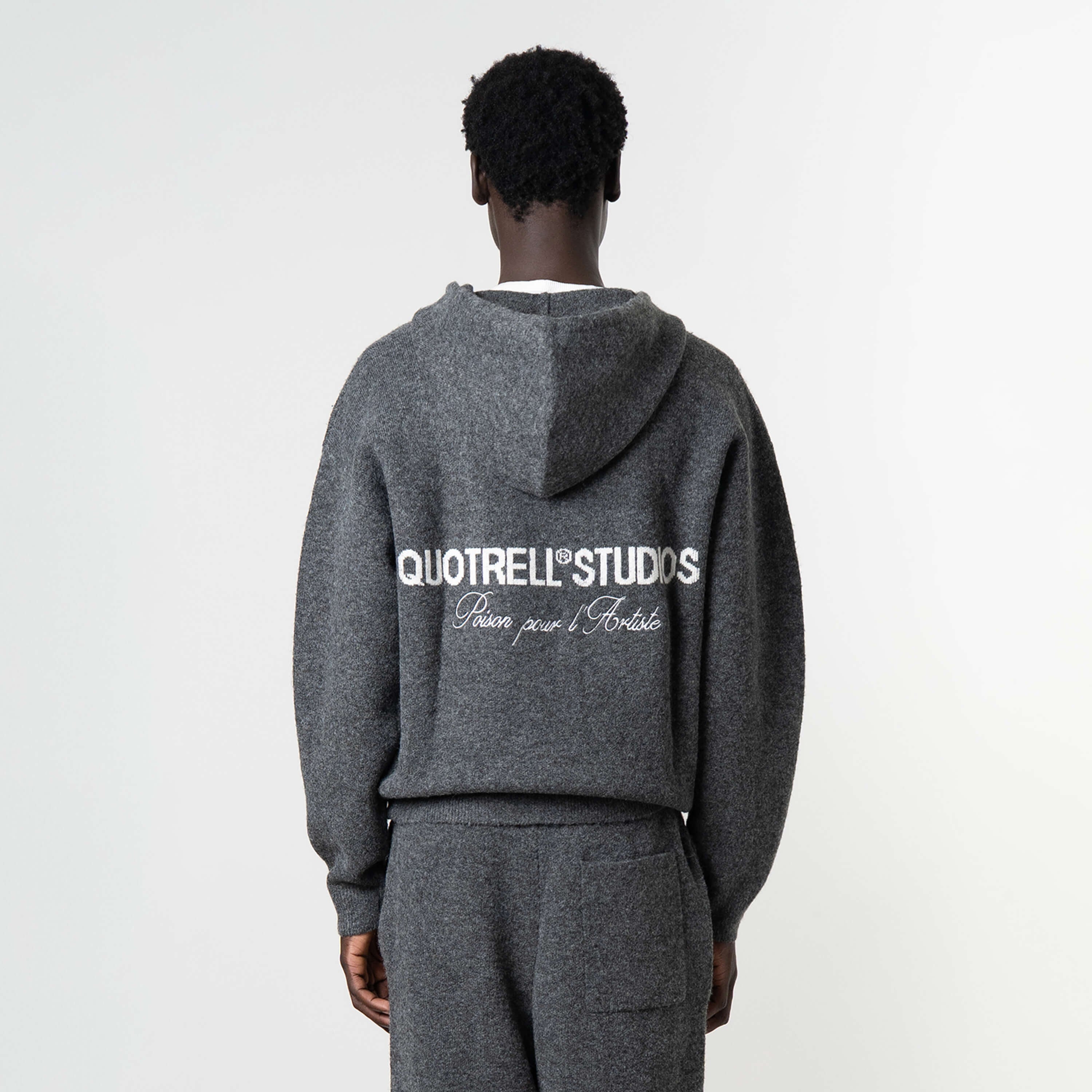 Quotrell Calvin Knitted Vest Grijs