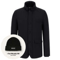 Herno Stand Down Collar Jas Zwart