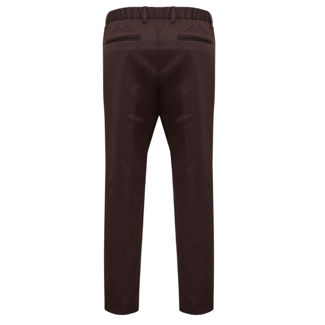 Herno Cotton-Effect Stretch Pantalon Bruin
