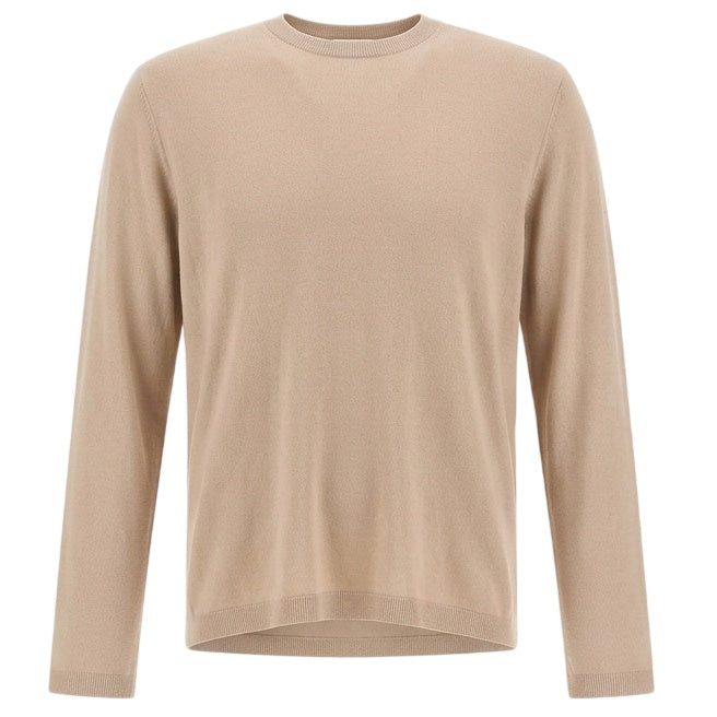Herno Cotton & Cashmere Longsleeve T-shirt Beige