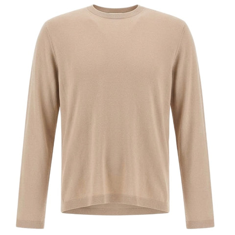 Herno Cotton & Cashmere Longsleeve T-shirt Beige