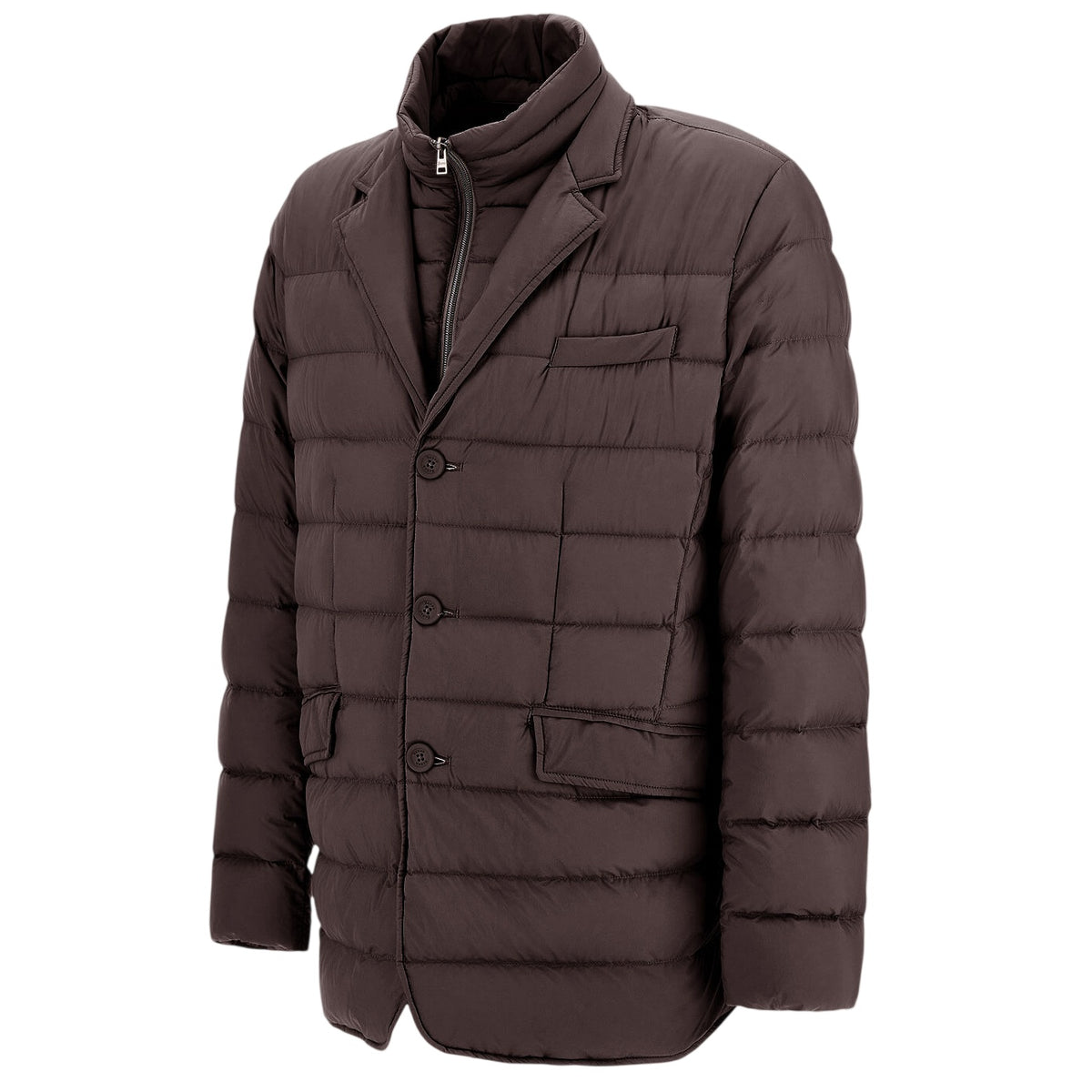 Herno La Giacca Quilted Jas Bruin